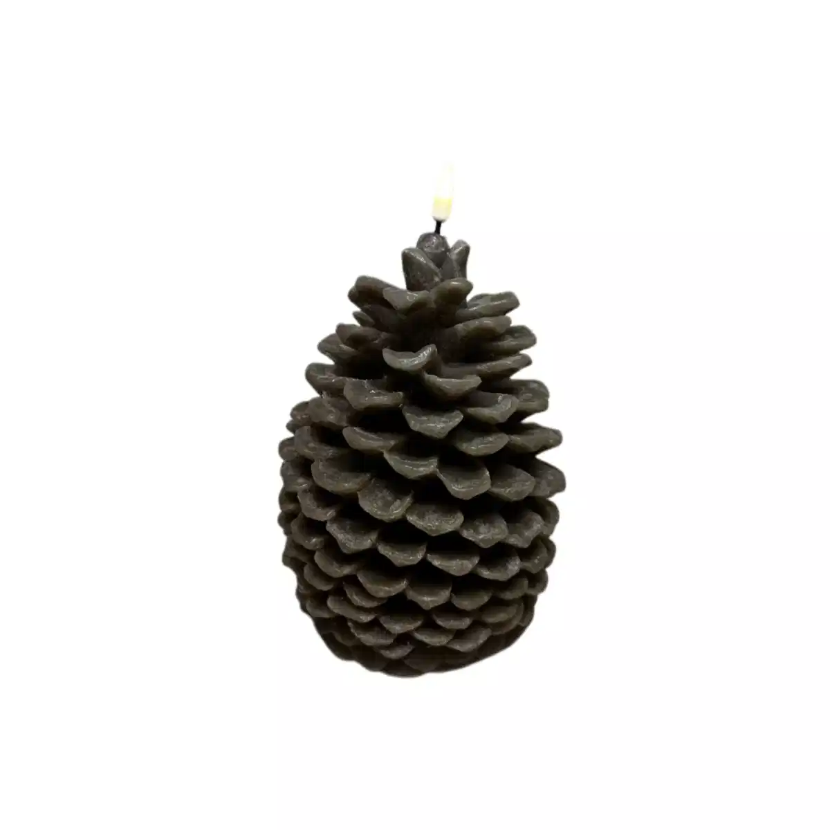 Pine Cone Candle Brown - Xmas 0014