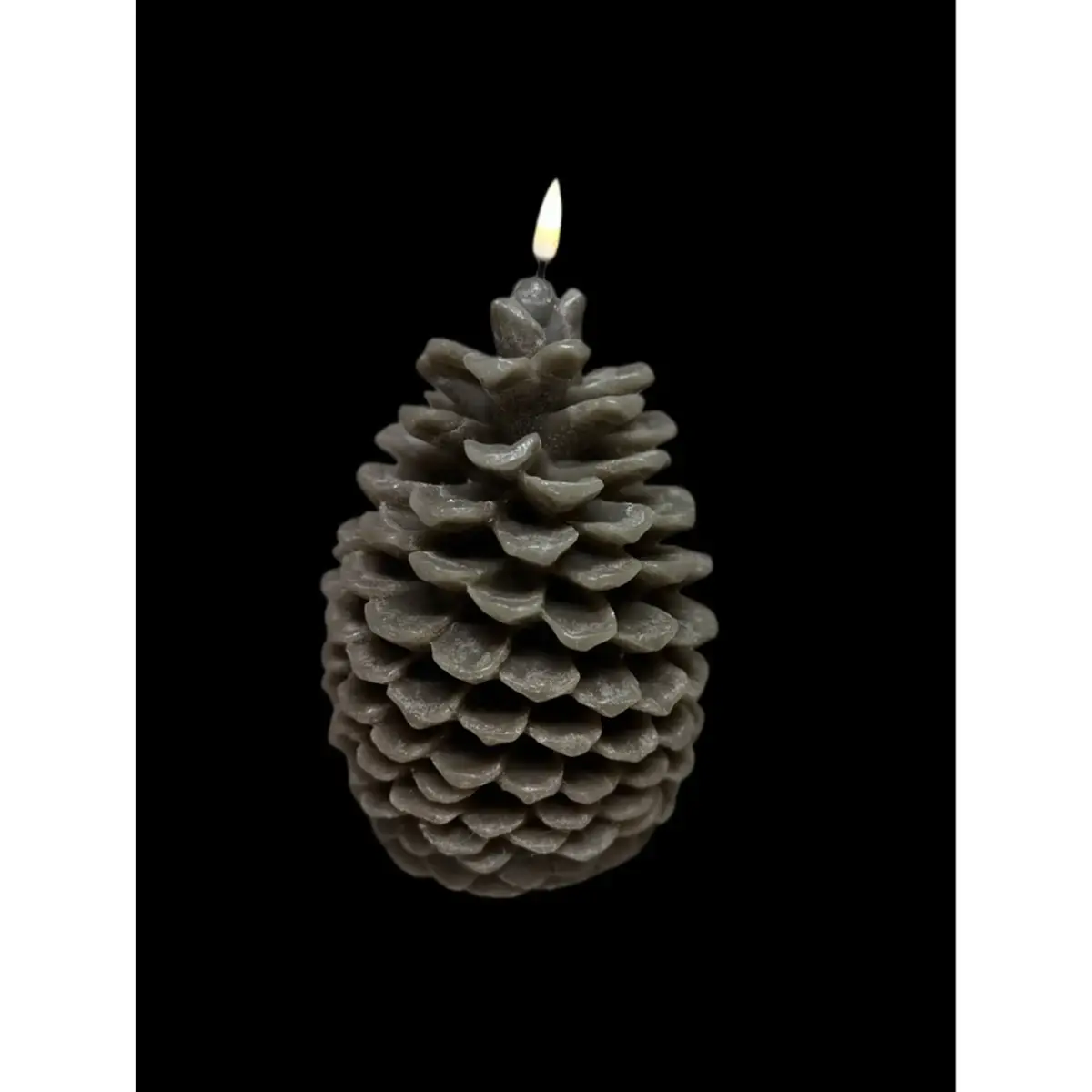 Pine Cone Candle Brown - Xmas 0013