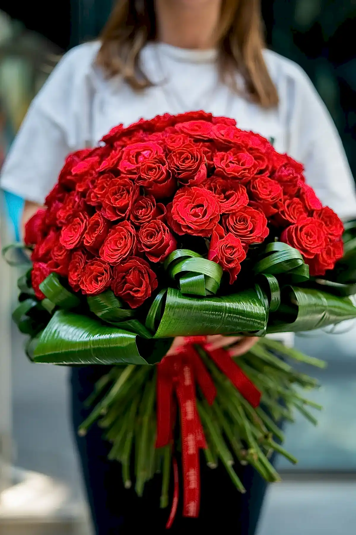 Redd Rose Bouquet - 100