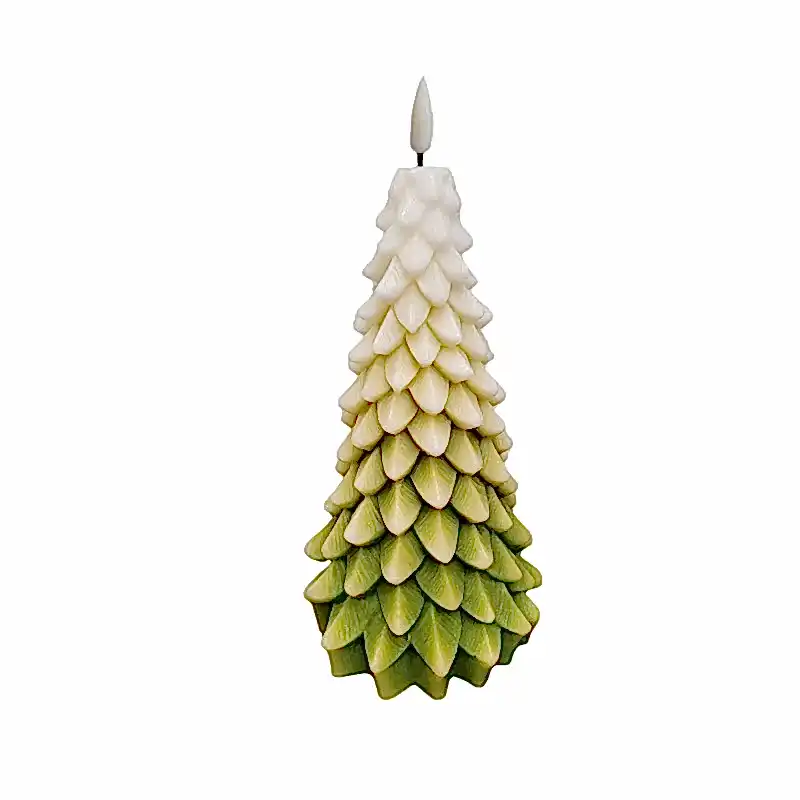 Christmas Tree White/Light Green - 18 cm - Xmas-0016